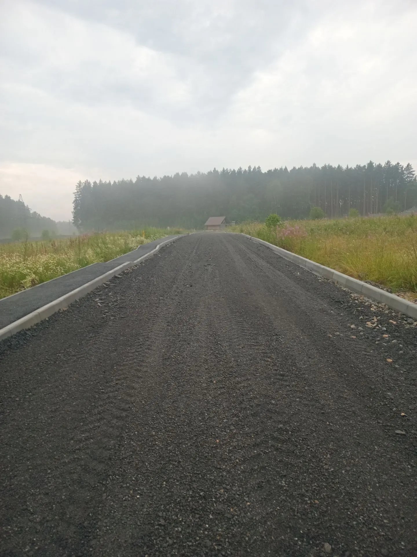 Подготовленное дорожное основание